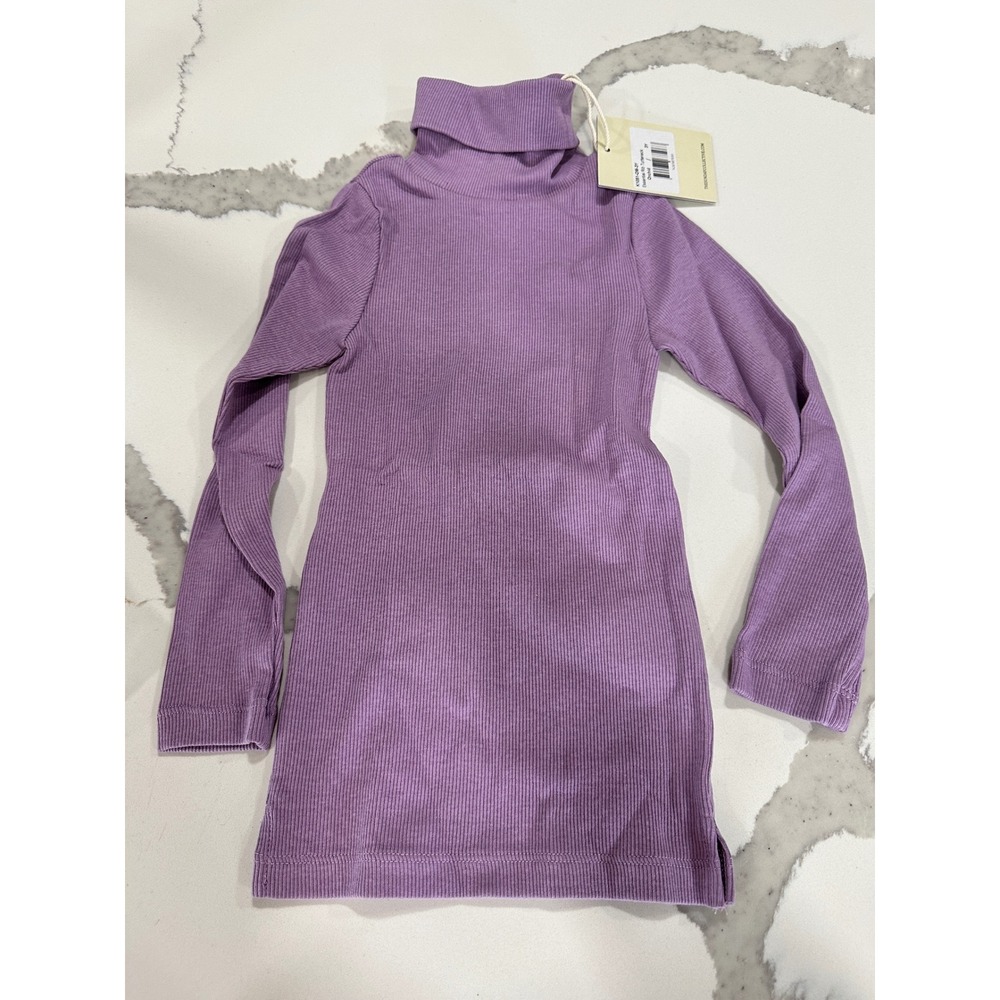 The Sunday Collective Kids Essential Rib‎ Turtleneck Orchid Size 3Y